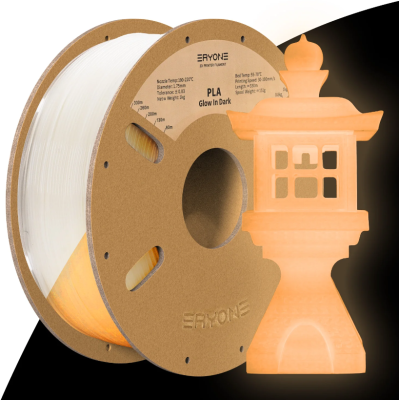 Eryone PLA Glow in The Dark - Luminous, Цвят: Orange Yellow