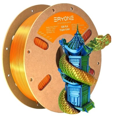 Eryone PLA Tri Color Silk, Цвят: Orange / Blue / Green