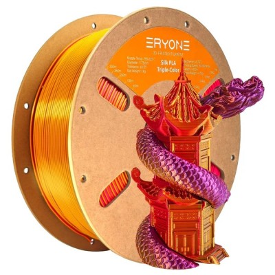 Eryone PLA Tri Color Silk, Цвят: Red / Purple / Gold