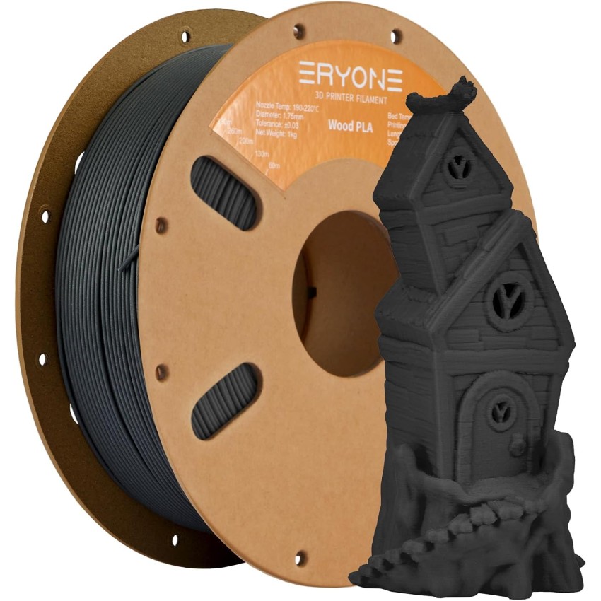 Eryone PLA Wood, Цвят: Charcoal Grey
