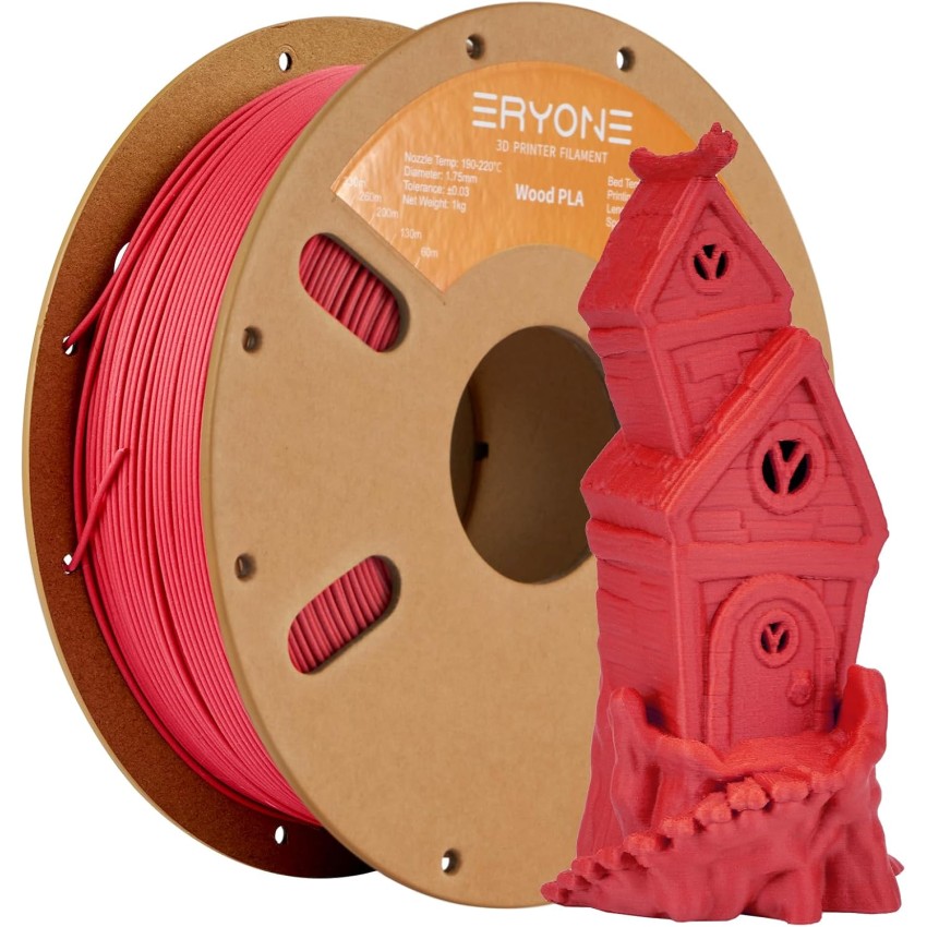 Eryone PLA Wood, Цвят: Red Wood