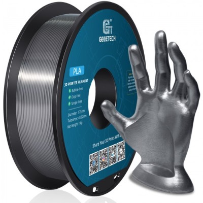 Geeetech PLA Silk, Цвят: Silver