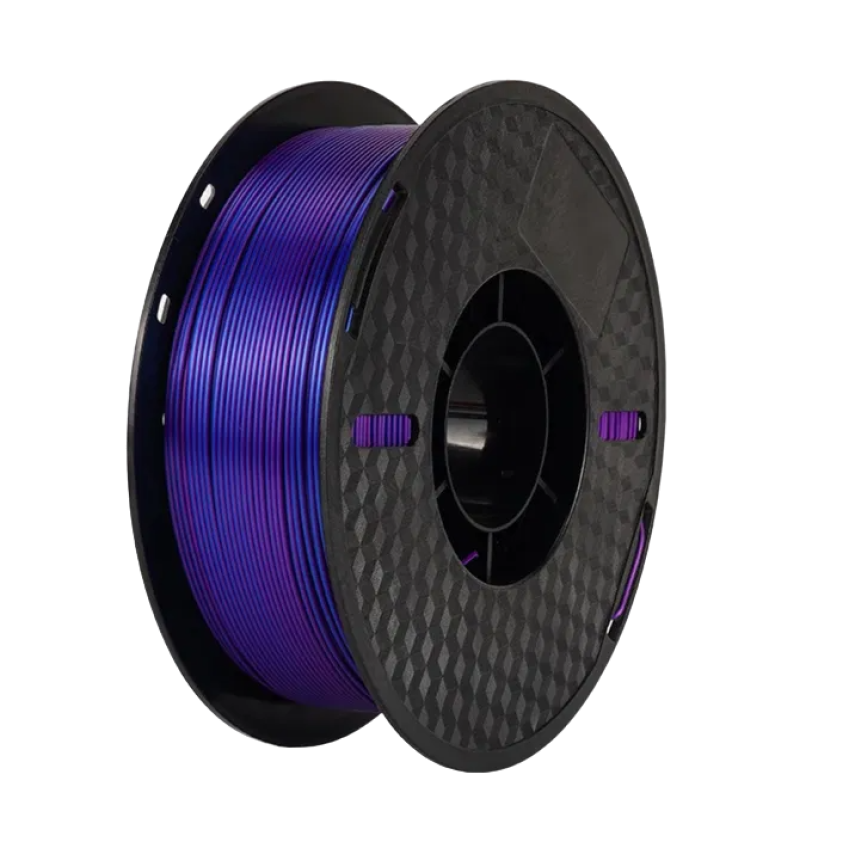 Kingroon PLA Silk Tricolor, Цвят: Black/Purple/Blue
