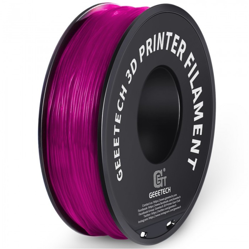GEEETECH TPU 95A 1KG, Цвят: Transperant Pink