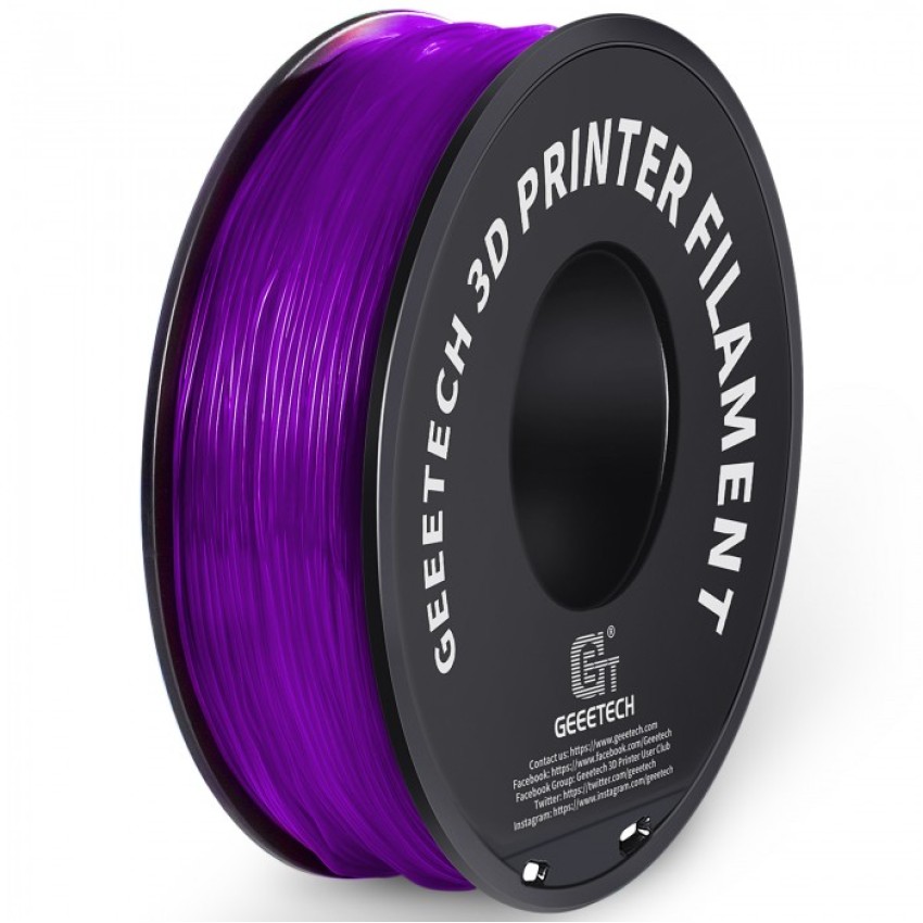 GEEETECH TPU 95A 1KG, Цвят: Transperant Purple