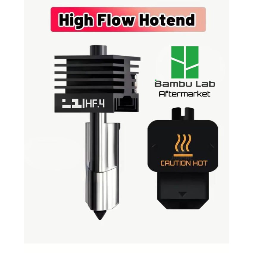 Bambu Lab Hotend Highflow High Quality H2 Printers - (Aftermarket), Модел: 0.4 Hardened Steel Nozzle
