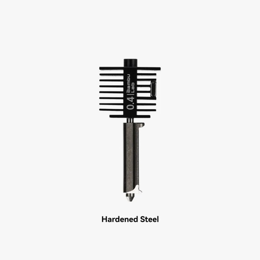 Bambu Lab Hotend with Nozzle - A1 Printer, Модел: 0.4 Hardened Steel Nozzle