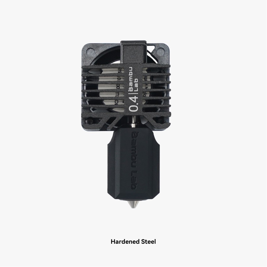 Bambu Lab Пълен Комплект Hotend за P1 Series, Модел: 0.4 Hardened Steel Nozzle