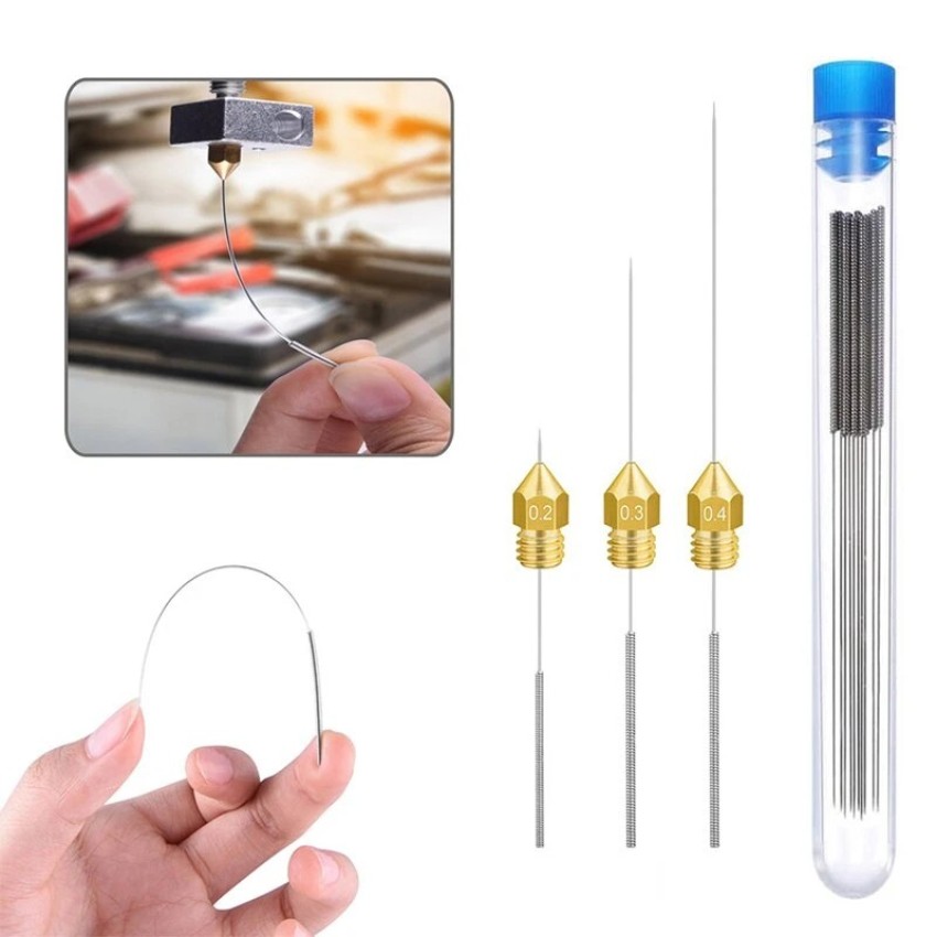 Игла за почистване на дюзи (10 бр) 0.4mm